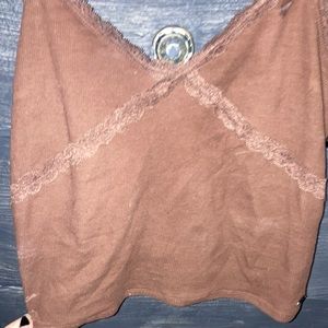 Brown hollister cami